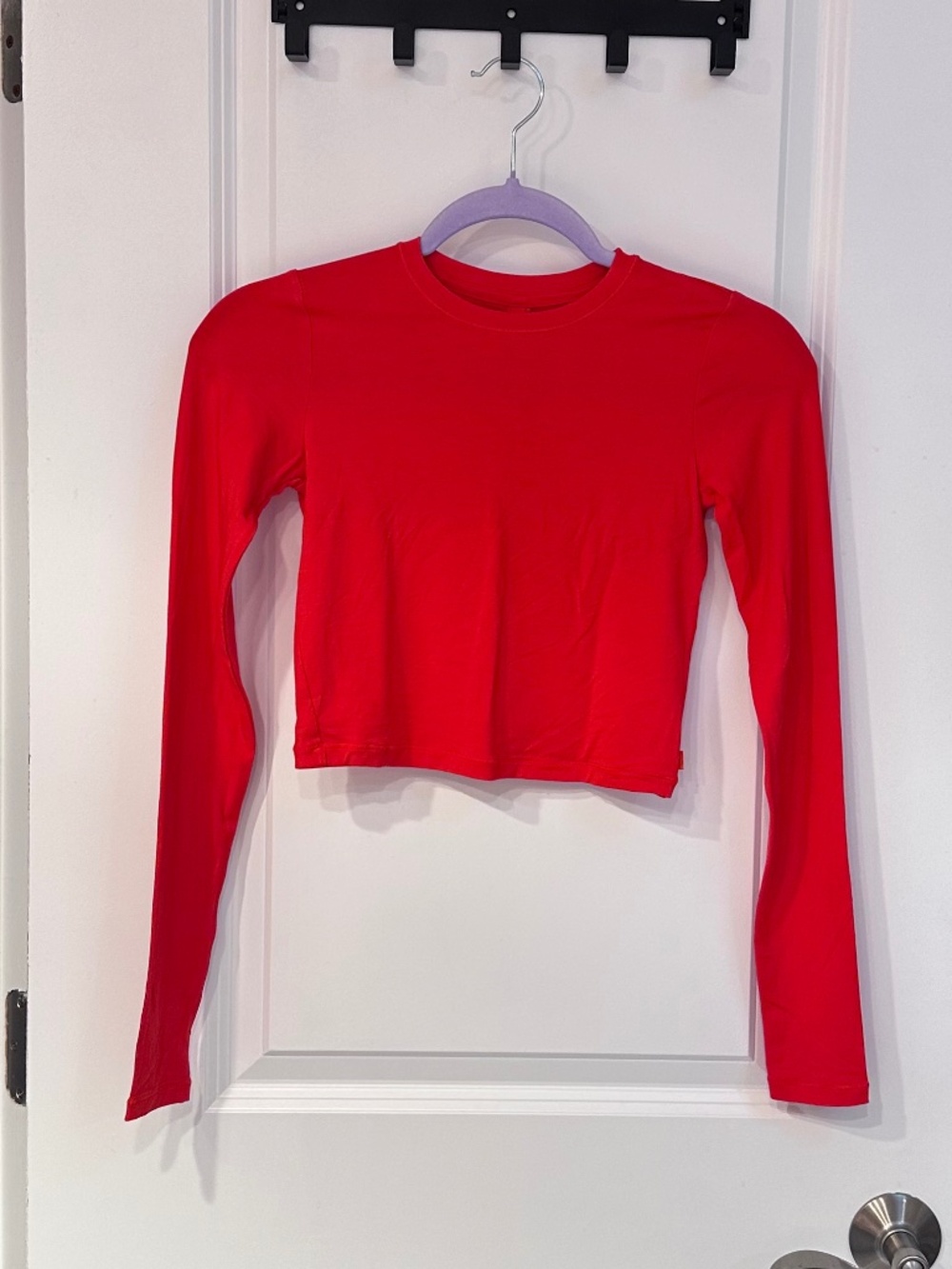 SKIMS Sleep Super Crop Long Sleeve Shirt - NWT